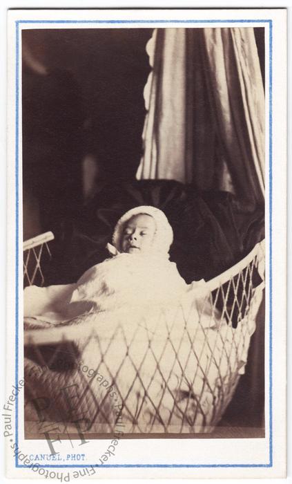 Baby in a cradle