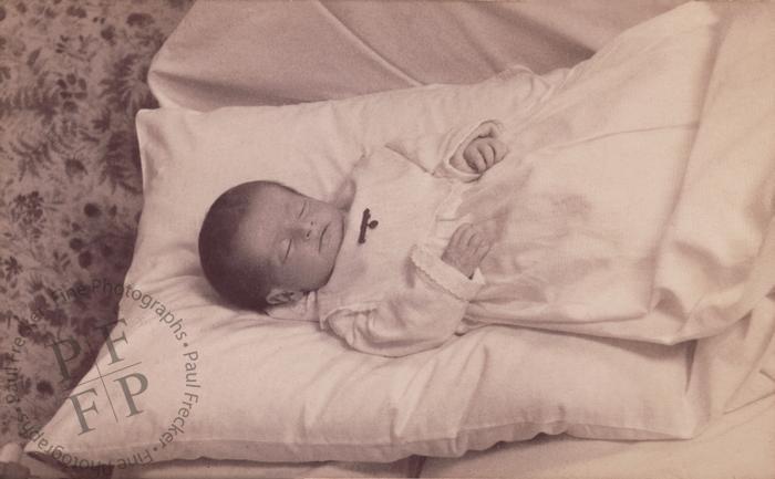 Baby on a pillow