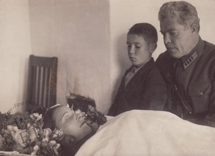 Woman with her husband and son