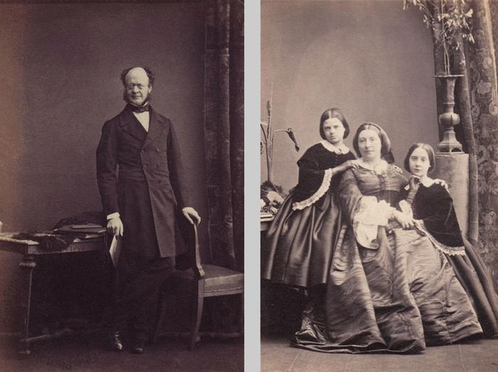 Mrs Maria Bovill and her daughters