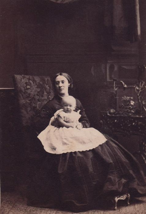 Mrs George Baden Crawley and child