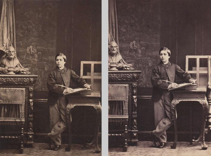 An unidentified sitter