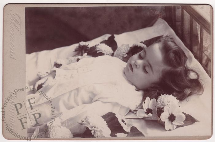 Young girl with flowers