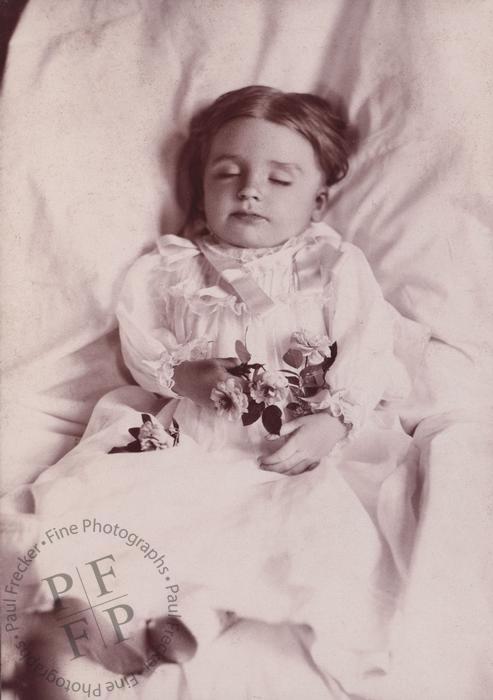 Young girl with flowers