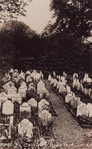 Pet cemetery in Hyde Park, London