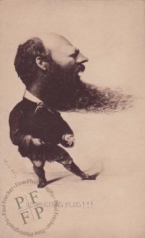 A caricature of Disdéri
