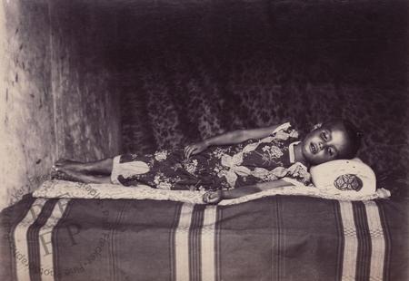 Girl on a bed